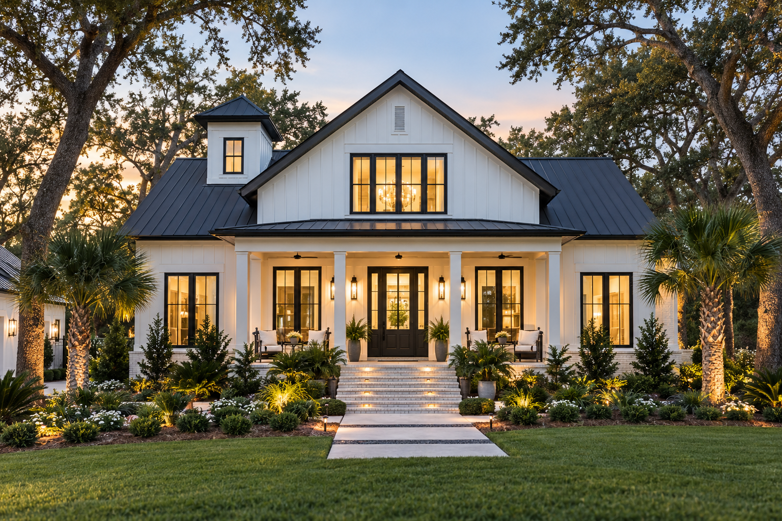 Refined custom home exterior